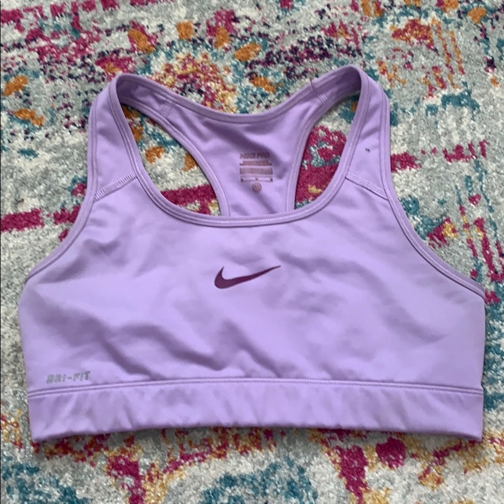 Lavender Nike Dri-Fit Sports Bra